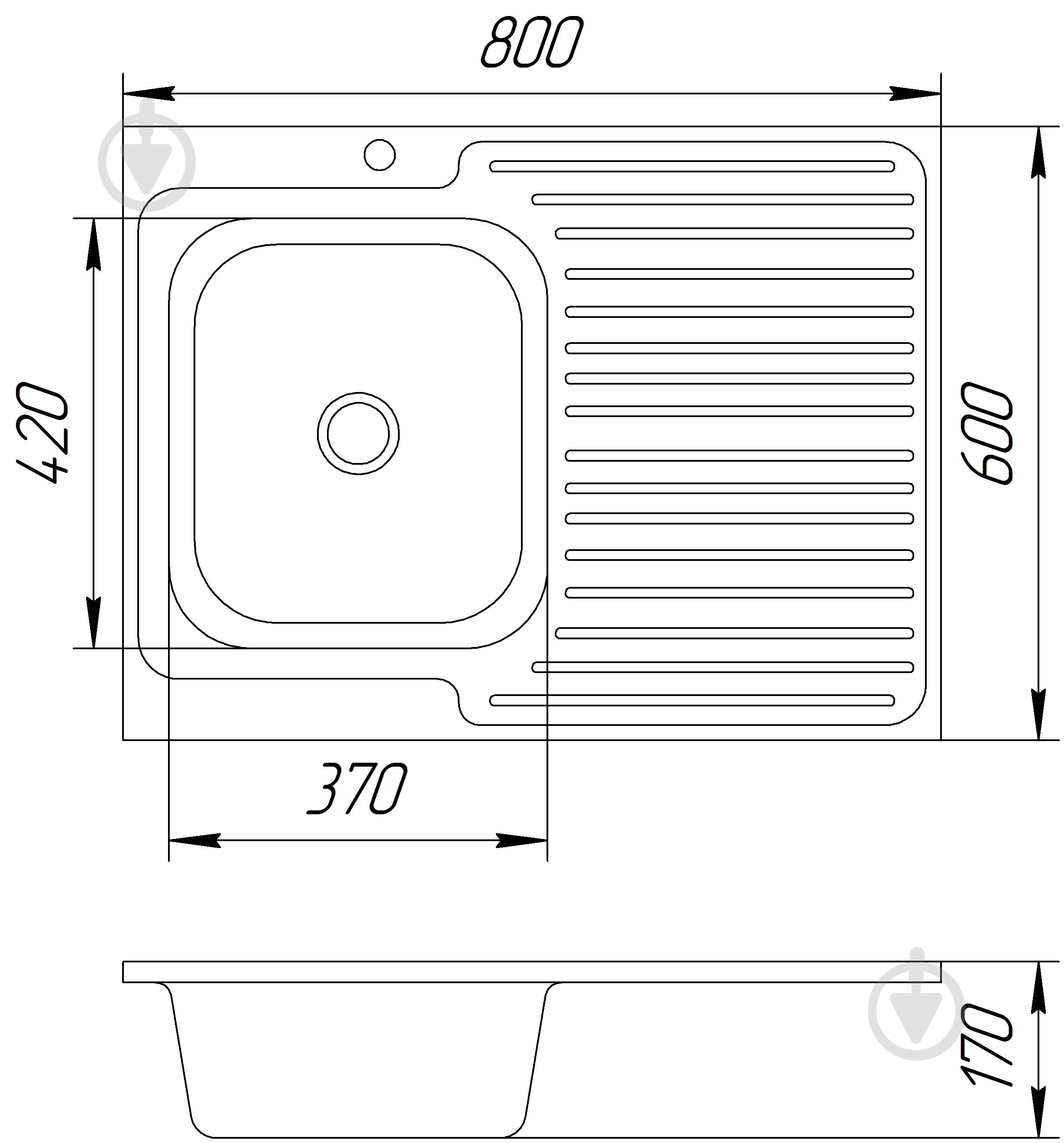 Мойка для кухни Family z6836R D - фото 3 Мойка для кухни Family z6836R D - фото 3