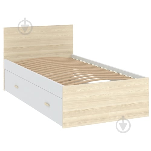 Кровать Intermeble GOODY 95x190 см белый/акация - фото 1 Кровать Intermeble GOODY 95x190 см белый/акация - фото 1