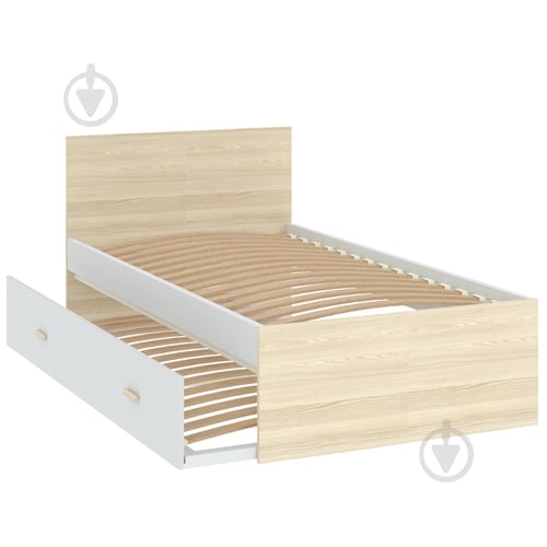 Кровать Intermeble GOODY 95x190 см белый/акация - фото 2 Кровать Intermeble GOODY 95x190 см белый/акация - фото 2