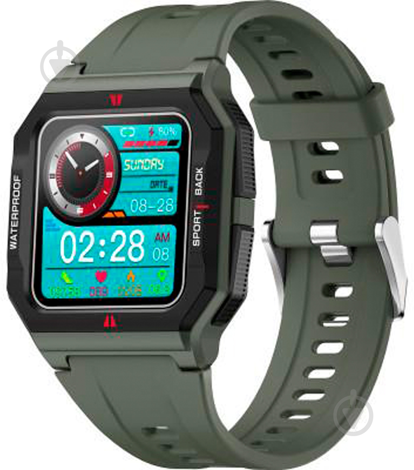 Смарт-годинник Gelius Old School green (GP-SW006) - фото 1
