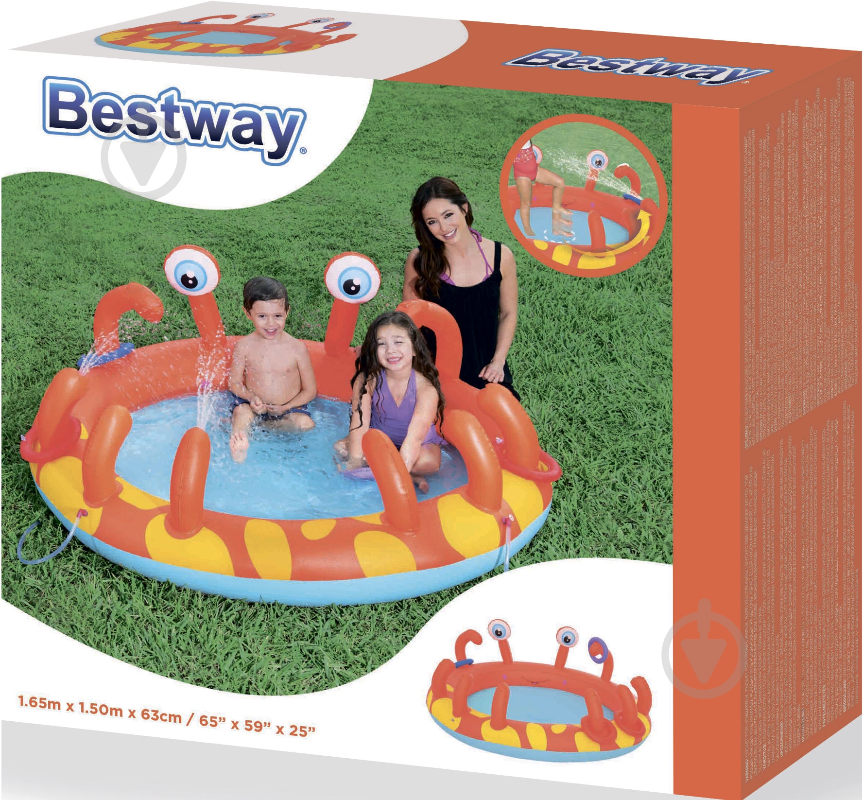 Бассейн надувной Bestway игровой Краб - фото 9