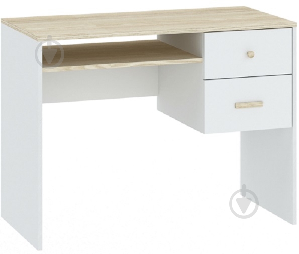 Стол письменный Intermeble GOODY 2ш 755х1000х500 мм белый/акация (5002808BPAK ) - фото 1