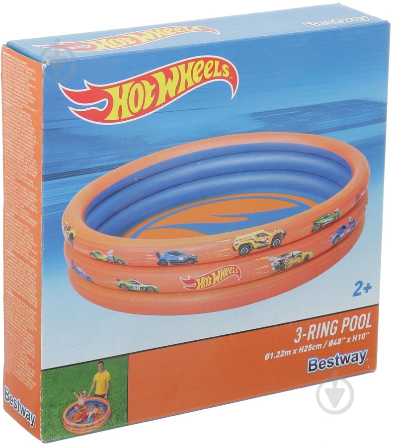 Бассейн надувной Bestway Hot Wheels - фото 4 Бассейн надувной Bestway Hot Wheels - фото 4