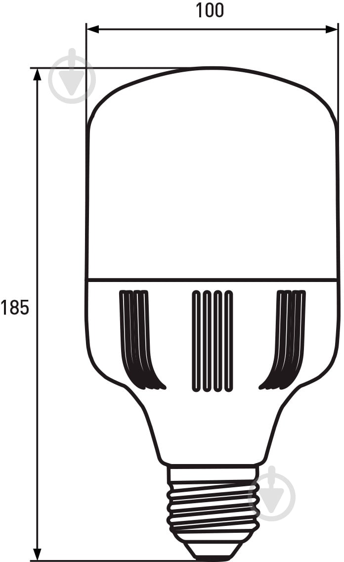 Лампа світлодіодна Eurolamp HP 30 Вт T100 матова E27 220 В 6500 К LED-HP-30276 - фото 3