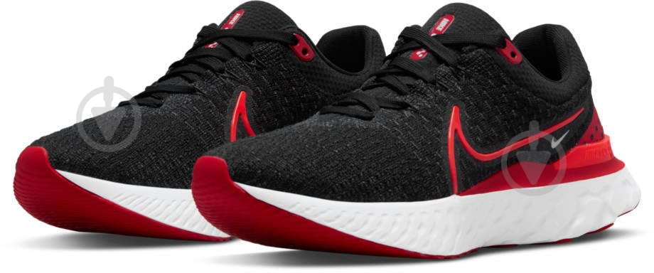 Кросівки жіночі Nike React Infinity Run Flyknit 3 W DD3024-008 р.38,5 чорно-червоні - фото 5