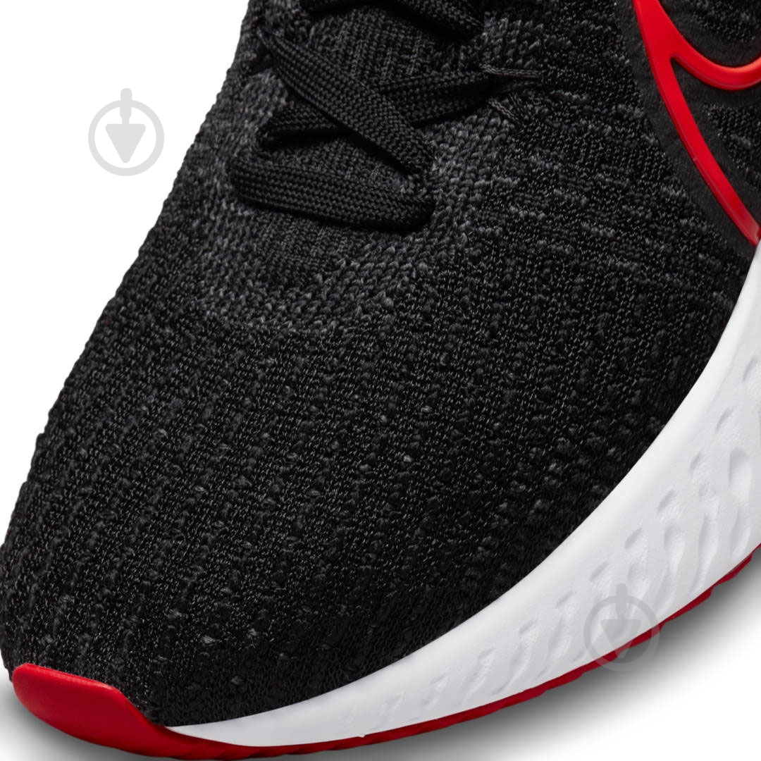 Кросівки жіночі Nike React Infinity Run Flyknit 3 W DD3024-008 р.38,5 чорно-червоні - фото 7