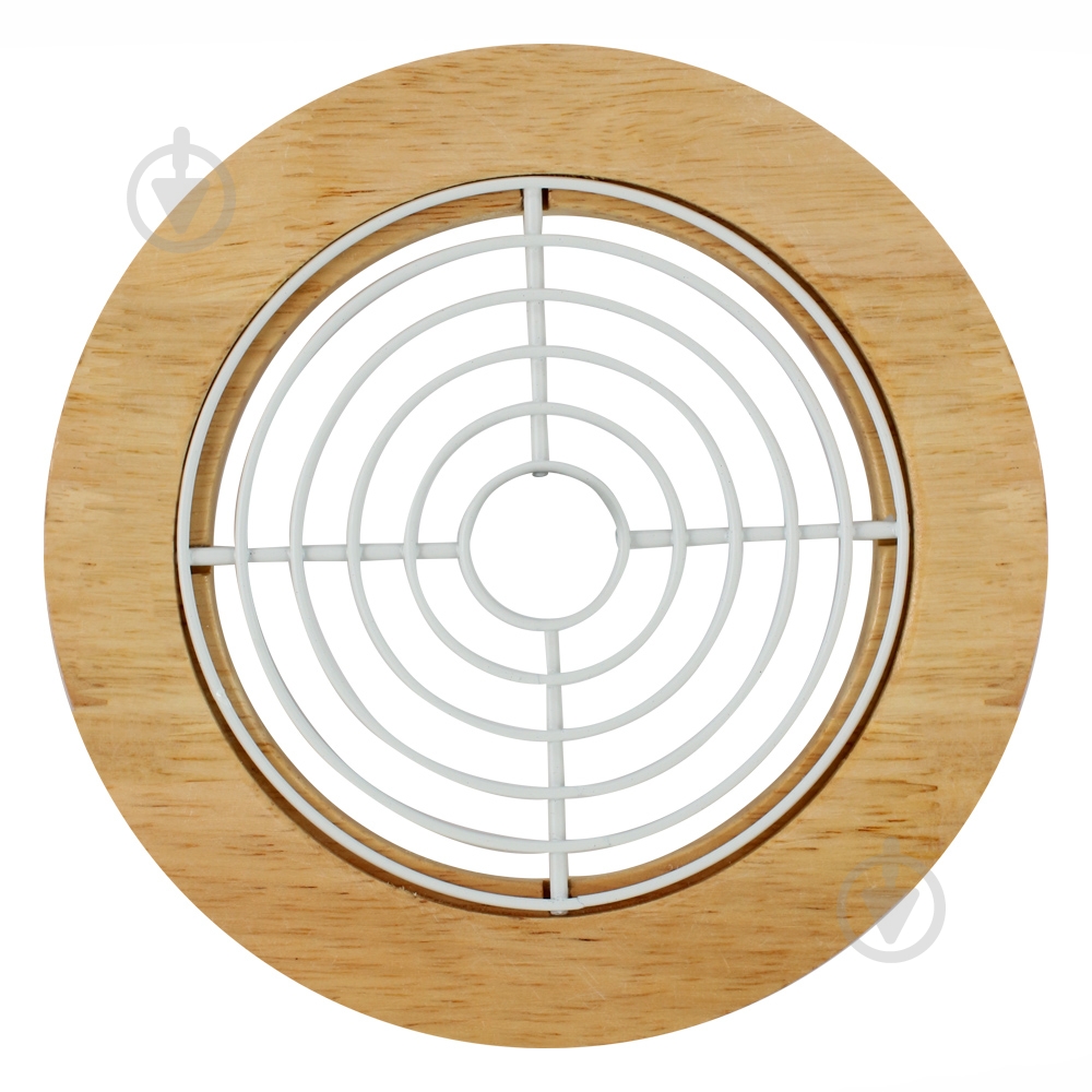 Підставка під гаряче Arino Bamboo18х18х1,2 см біла 73833 - фото 3
