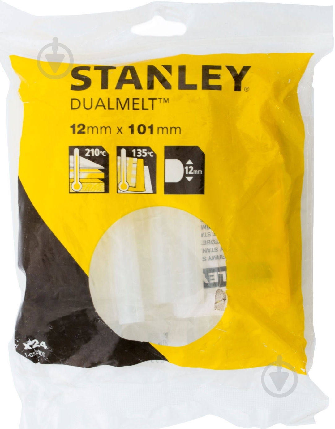 Стержни клеевые Stanley DualTemp 12 мм 24 шт. 1-GS20DT - фото 1