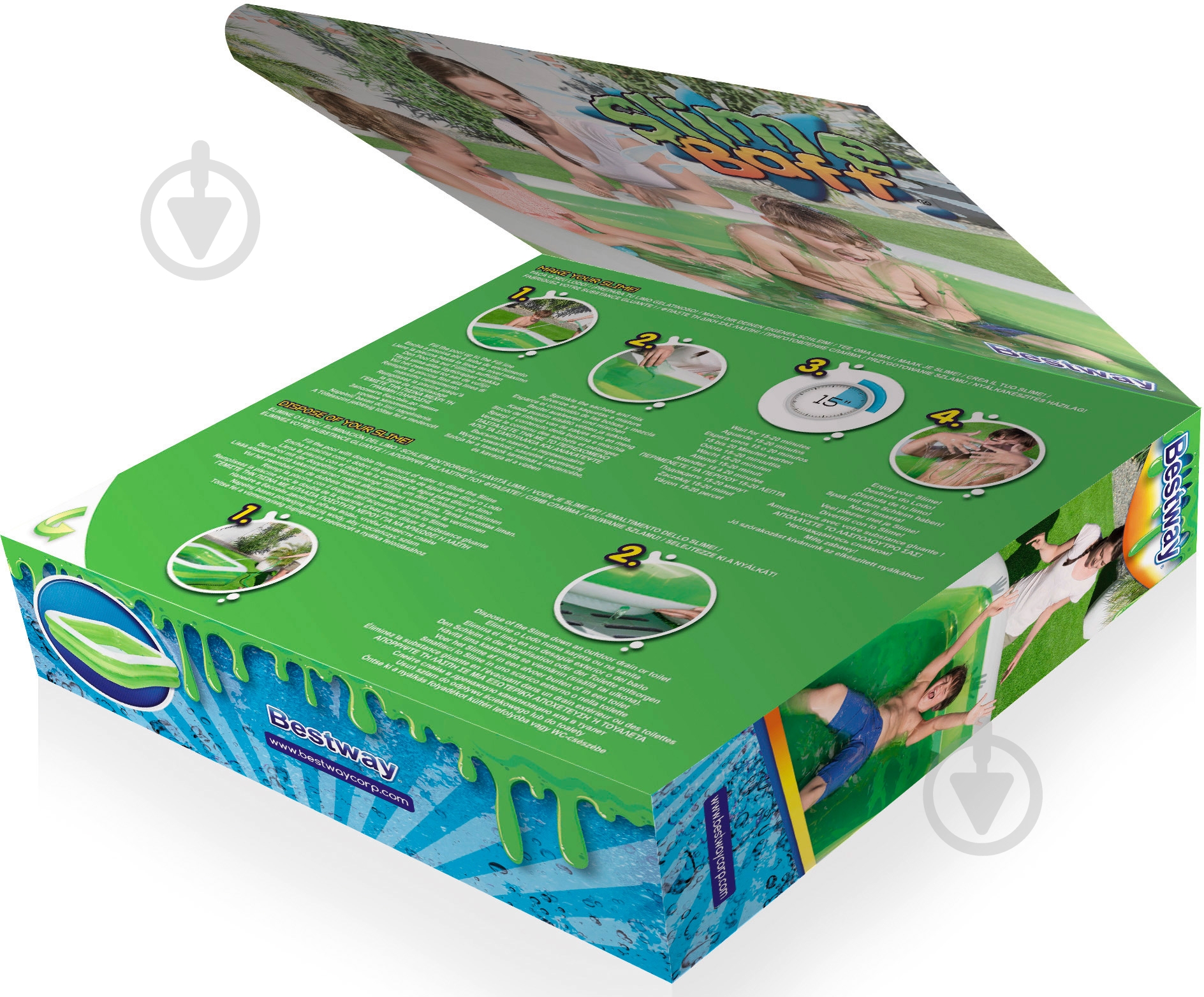 Бассейн надувной Bestway Slime Baff - фото 25