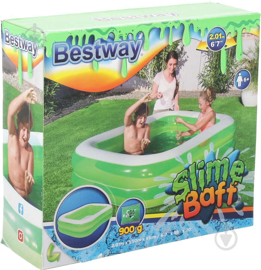 Бассейн надувной Bestway Slime Baff - фото 15