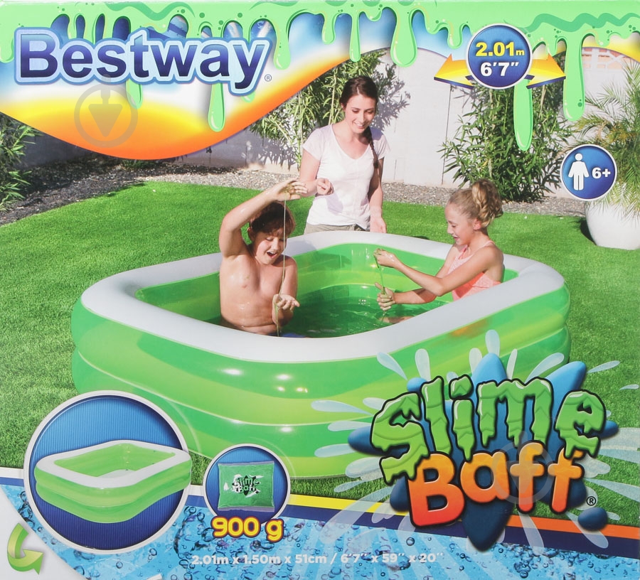 Бассейн надувной Bestway Slime Baff - фото 16
