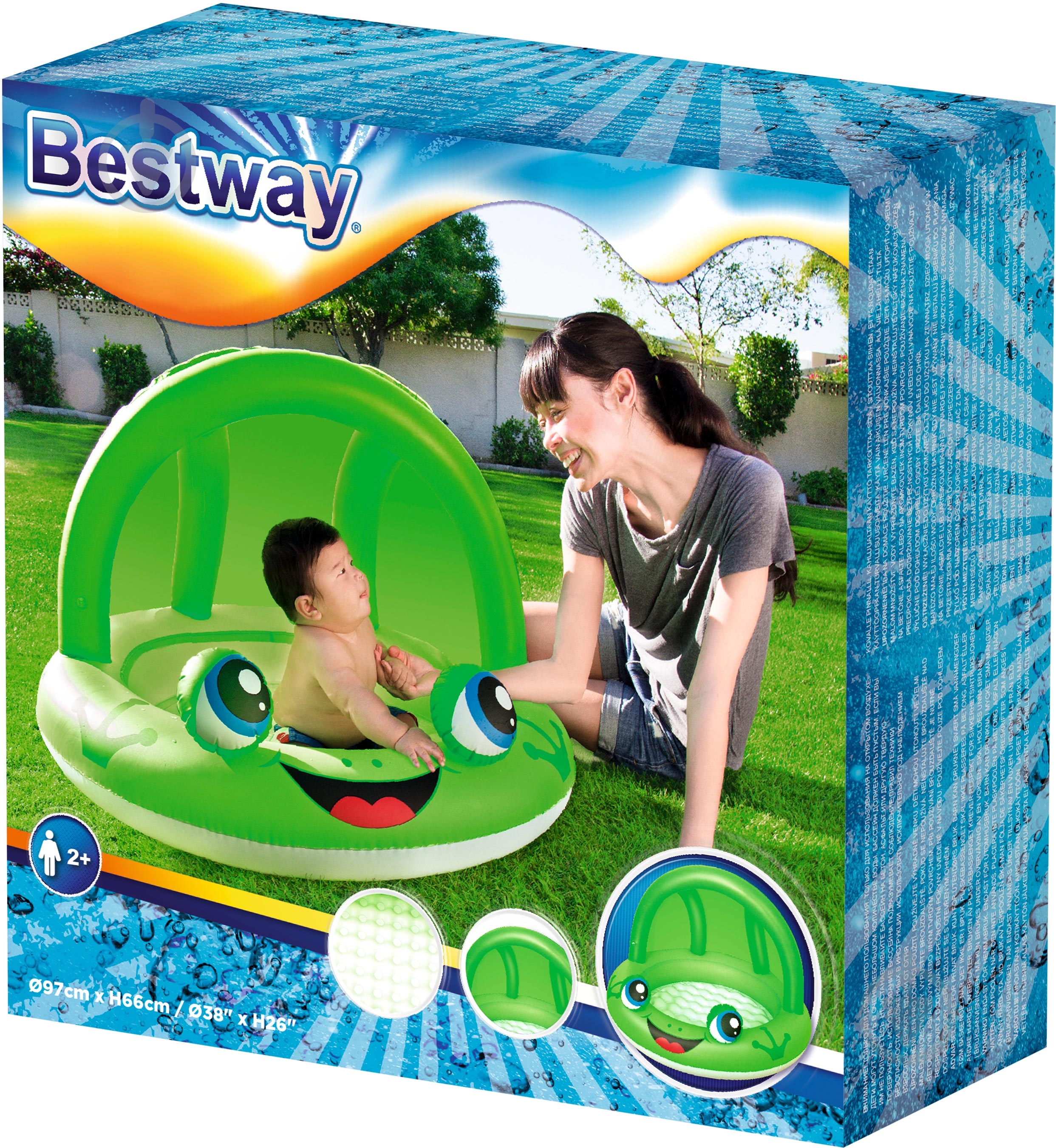 Бассейн надувной Bestway Happy Face Collate 97x66 см цвет в ассортименте - фото 5