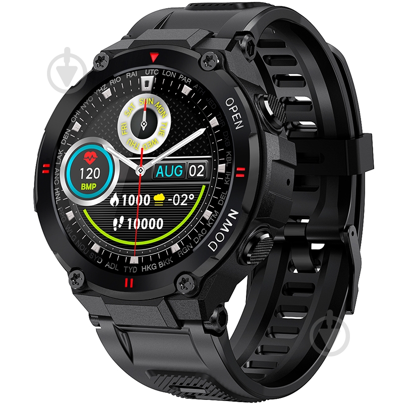 Смарт-часы Gelius G-WATCH black (GP-SW008) - фото 1 Смарт-часы Gelius G-WATCH black (GP-SW008) - фото 1