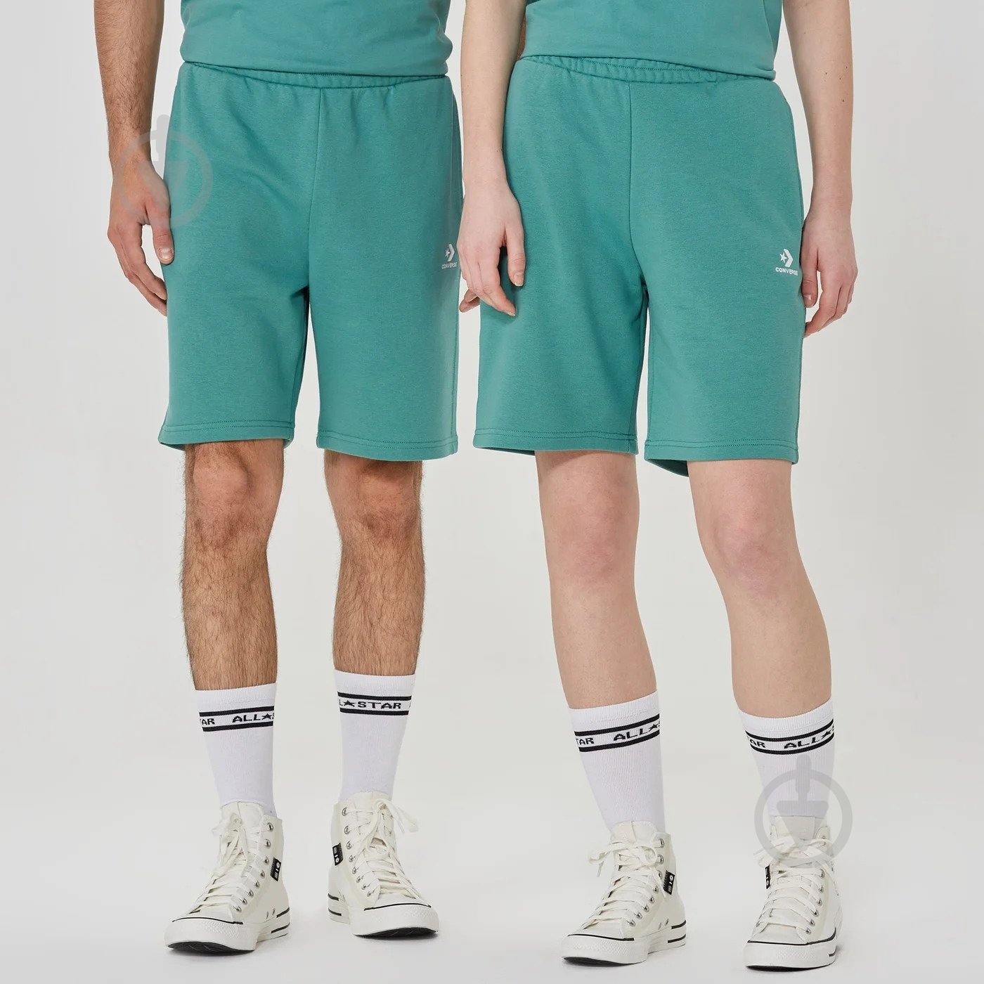 Шорты Converse GO-TO EMBROIDERED STAR CHEVRON FLEECE SHORT 10023875-346 р. L зеленый - фото 3