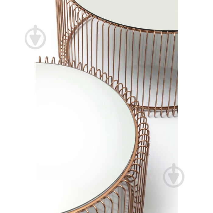 Стол декоративный KARE Design Wire Copper набір з 2 шт. 335x700x700 мм медный - фото 2 Стол декоративный KARE Design Wire Copper набір з 2 шт. 335x700x700 мм медный - фото 2