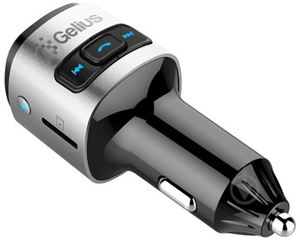 FM-трансмиттер Gelius Pro RGB-QC GP-FMT040 Black-Silver - фото 3