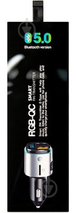 FM-трансмиттер Gelius Pro RGB-QC GP-FMT040 Black-Silver - фото 7
