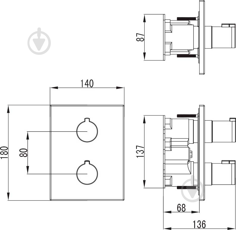 Смеситель для душа Imprese Centrum VRB-10400Z - фото 2