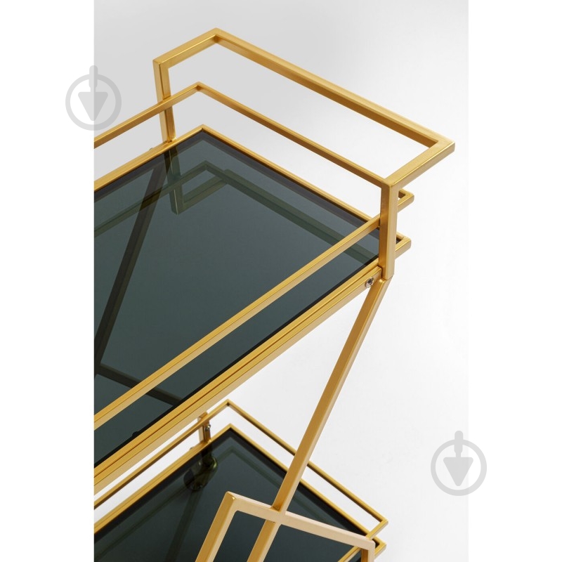 Тележка декоративная KARE Design Pyramids 790x650x355 мм золотистый - фото 6 Тележка декоративная KARE Design Pyramids 790x650x355 мм золотистый - фото 6