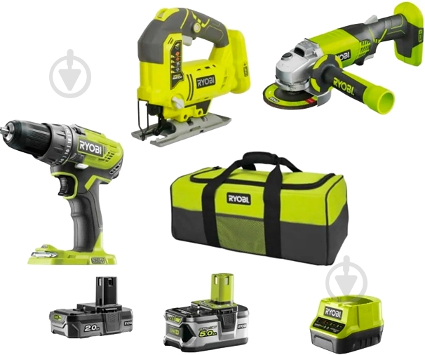 Набор аккумуляторного инструмента RYOBI R18CK3C-252S - фото 1