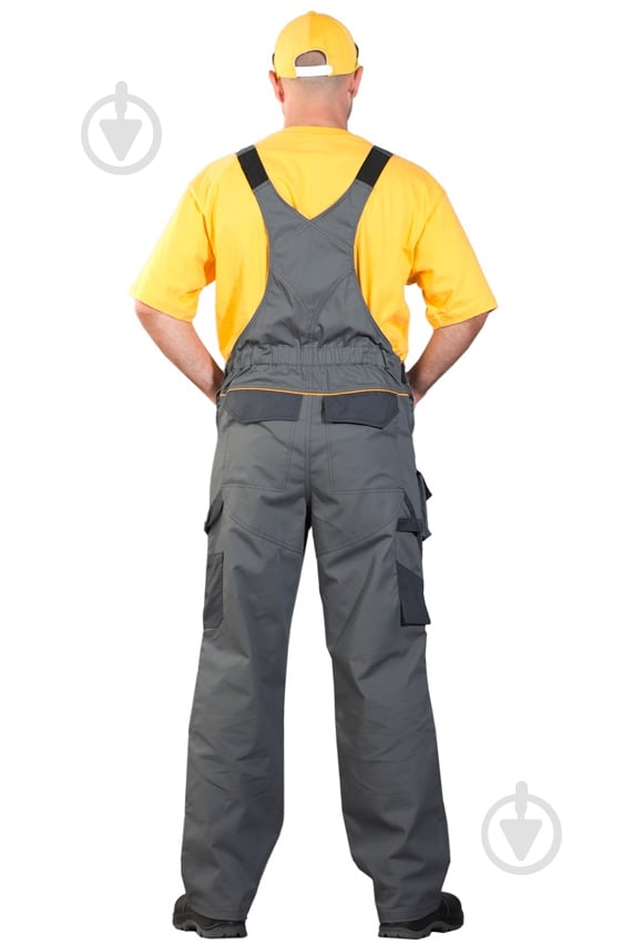 Напівкомбінезон робочий 1-107 АТІС К5 р. 52-54 зріст 3-4 1-107 сірий - фото 2 Напівкомбінезон робочий 1-107 АТІС К5 р. 52-54 зріст 3-4 1-107 сірий - фото 2