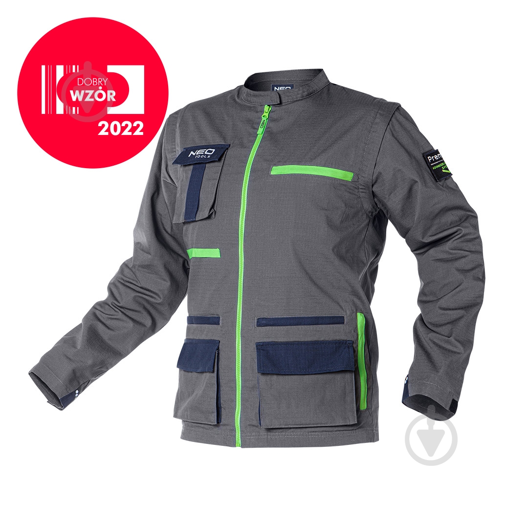 Куртка робоча NEO tools Premium р. M 81-217 синій - фото 3