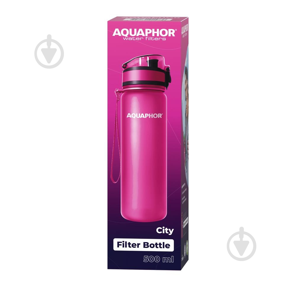 Фильтр-бутылка Аквафор ( розовый) - фото 1 Фильтр-бутылка Аквафор ( розовый) - фото 1