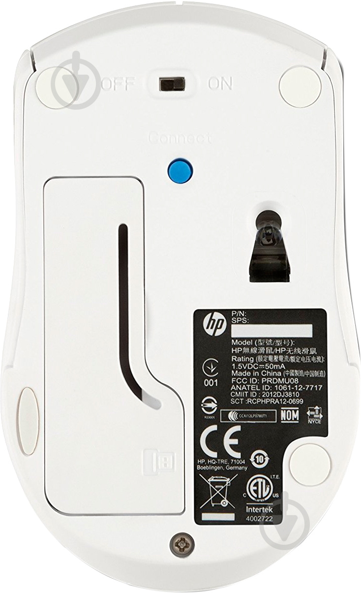 Мышь HP X3000 (N4G64AA) Blizzard White - фото 3 Мышь HP X3000 (N4G64AA) Blizzard White - фото 3