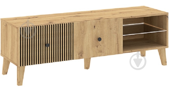 Тумба под ТВ Intermeble BERLIN 1д 1350x450x420 мм дуб артизан - фото 1