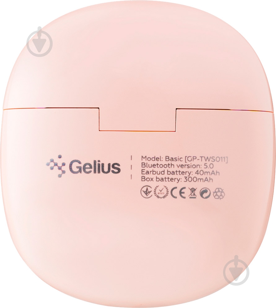 Наушники беспроводные Gelius Pro Basic pink GP-TWS011 - фото 5 Наушники беспроводные Gelius Pro Basic pink GP-TWS011 - фото 5