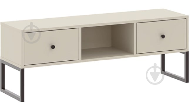 Тумба під ТВ Intermeble LINEA 2ш 1150x430x330 мм чорний/кашемір - фото 1 Тумба під ТВ Intermeble LINEA 2ш 1150x430x330 мм чорний/кашемір - фото 1