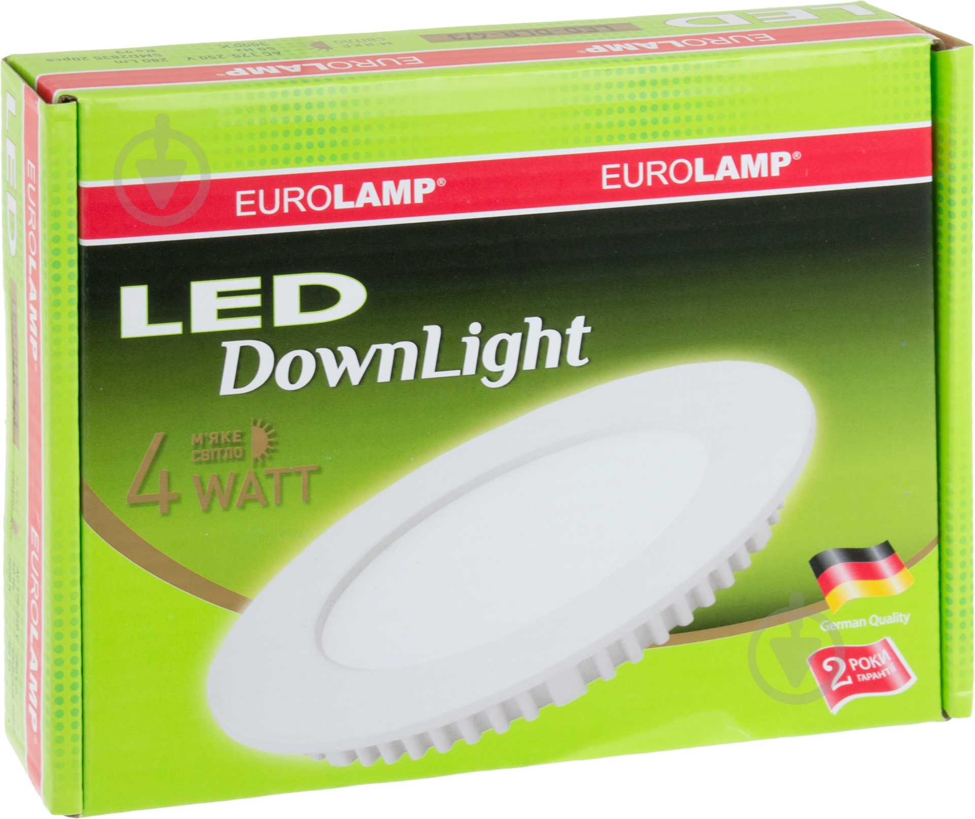 Світильник точковий Eurolamp Downlight 3000 К білий DIY-LED-DLR-4/3 - фото 5