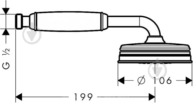 Ручной душ Hansgrohe Axor Р - фото 2