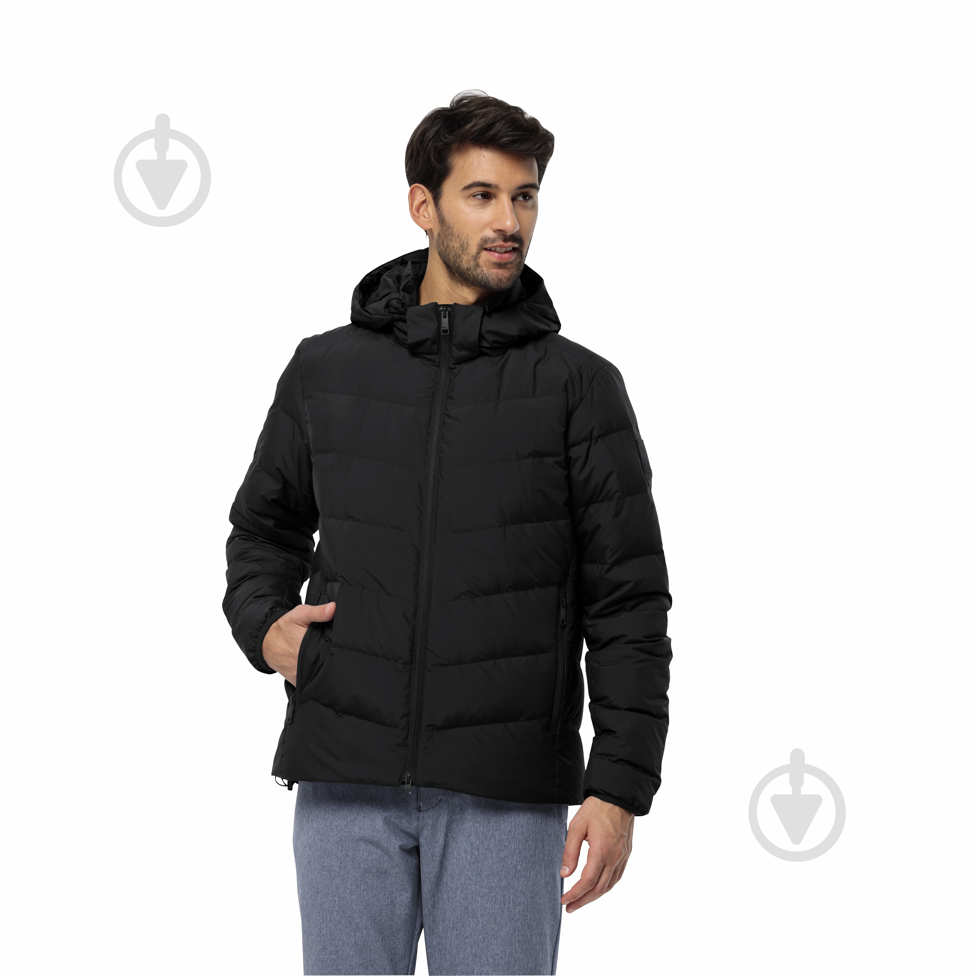 Пуховик чоловіча зимова Jack Wolfskin COLONIUS JKT M RDS 1207431_6000 р.S чорний - фото 2