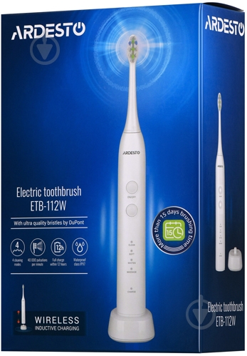 Електрична зубна щітка Ardesto ETB-112W - фото 5