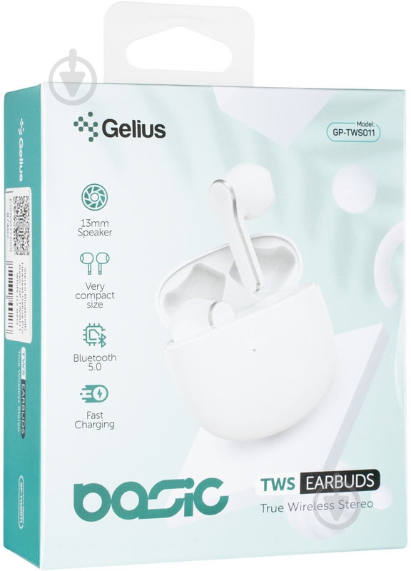 Навушники бездротові Gelius Pro Basic Stereo Bluetooth Headset GP-TWS011 white - фото 13