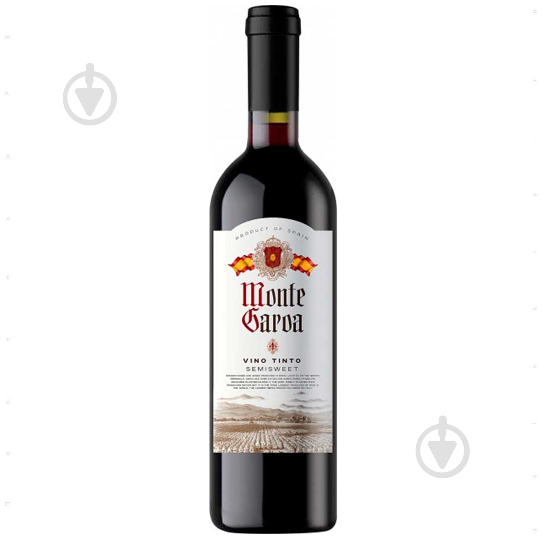 Вино Monte Garoa Tinto красное полусладкое 10,5% 0,75 л - фото 1