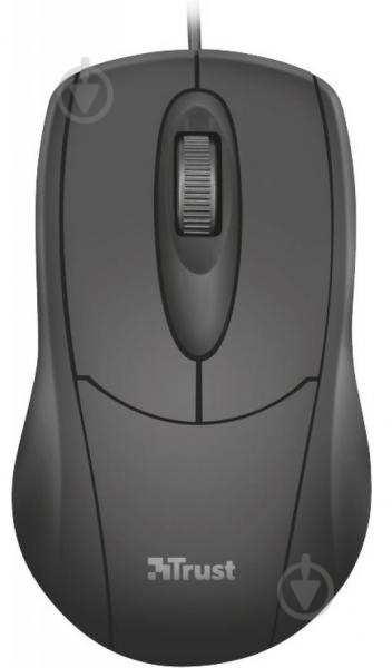 Мышка Trust Ziva Optical mouse Black USB black - фото 2
