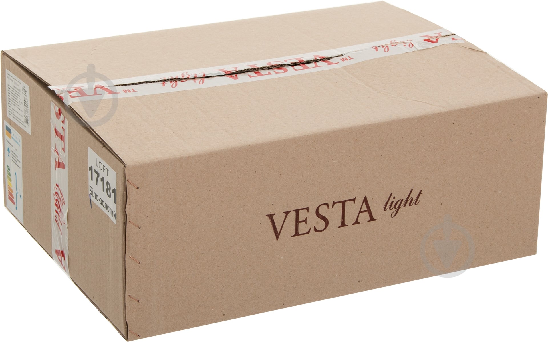 Бра Vesta Light 1x60 Вт E27 белый с золотистым LOFT 17181 біло-золотий - фото 4