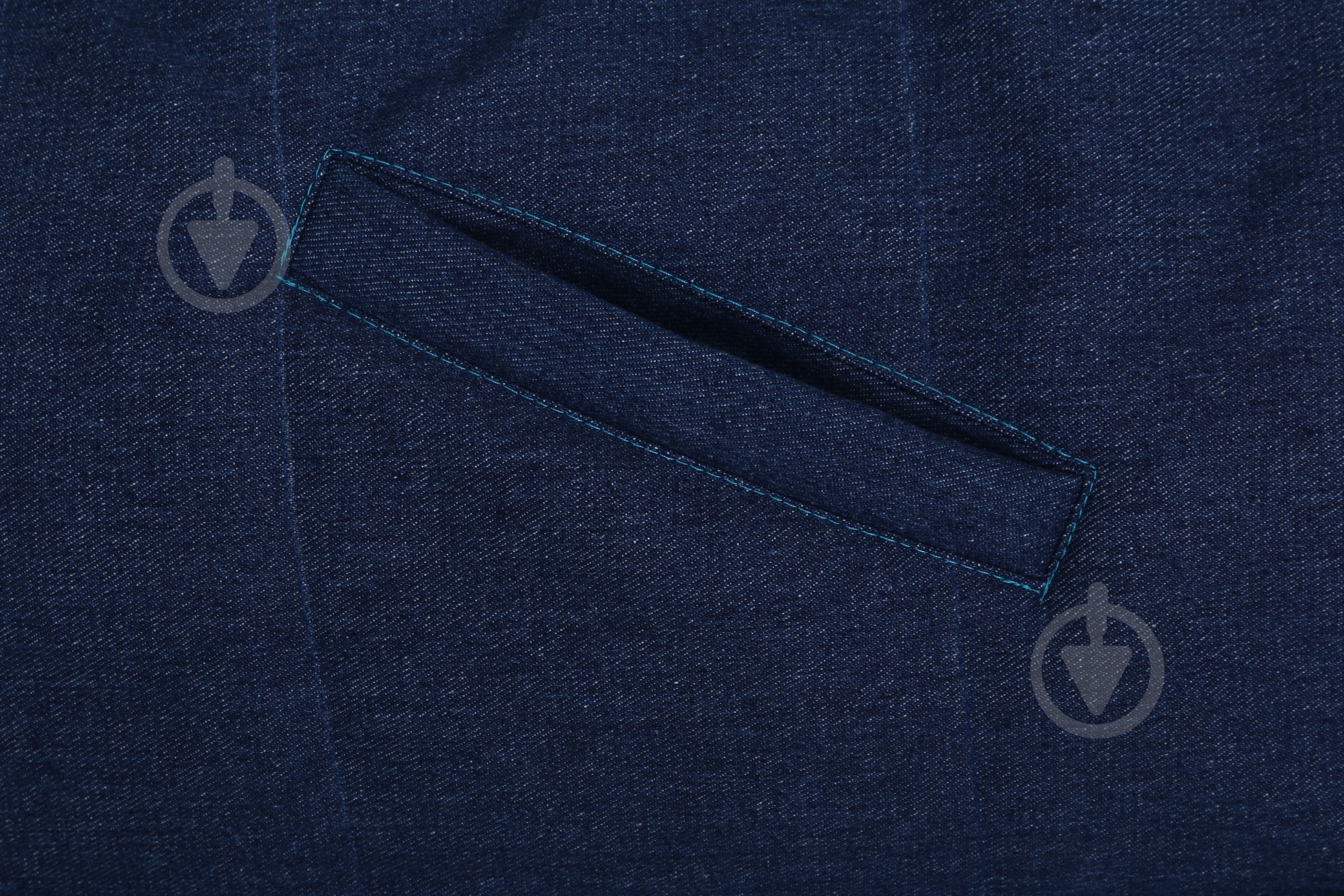 Жилет утепленный джинсовый 3XL темно-синий - фото 5