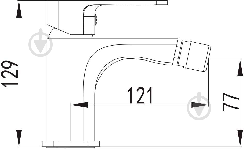 Смеситель для биде Imprese Bilovec 40255 - фото 2