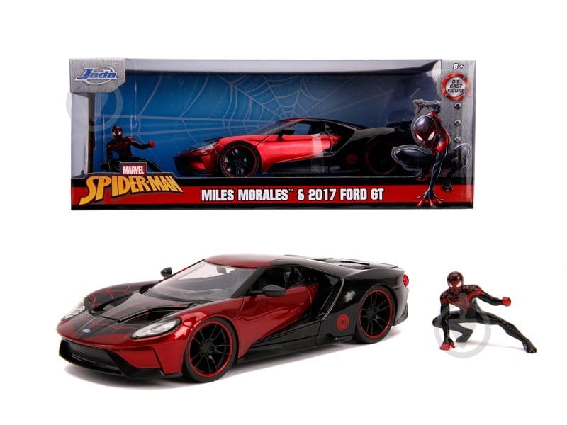 Игровой набор Jada 1:24 Марвел. Человек-Паук Ford GT (2017) с фигуркой Майлза Моралеса 253225008 - фото 1 Игровой набор Jada 1:24 Марвел. Человек-Паук Ford GT (2017) с фигуркой Майлза Моралеса 253225008 - фото 1