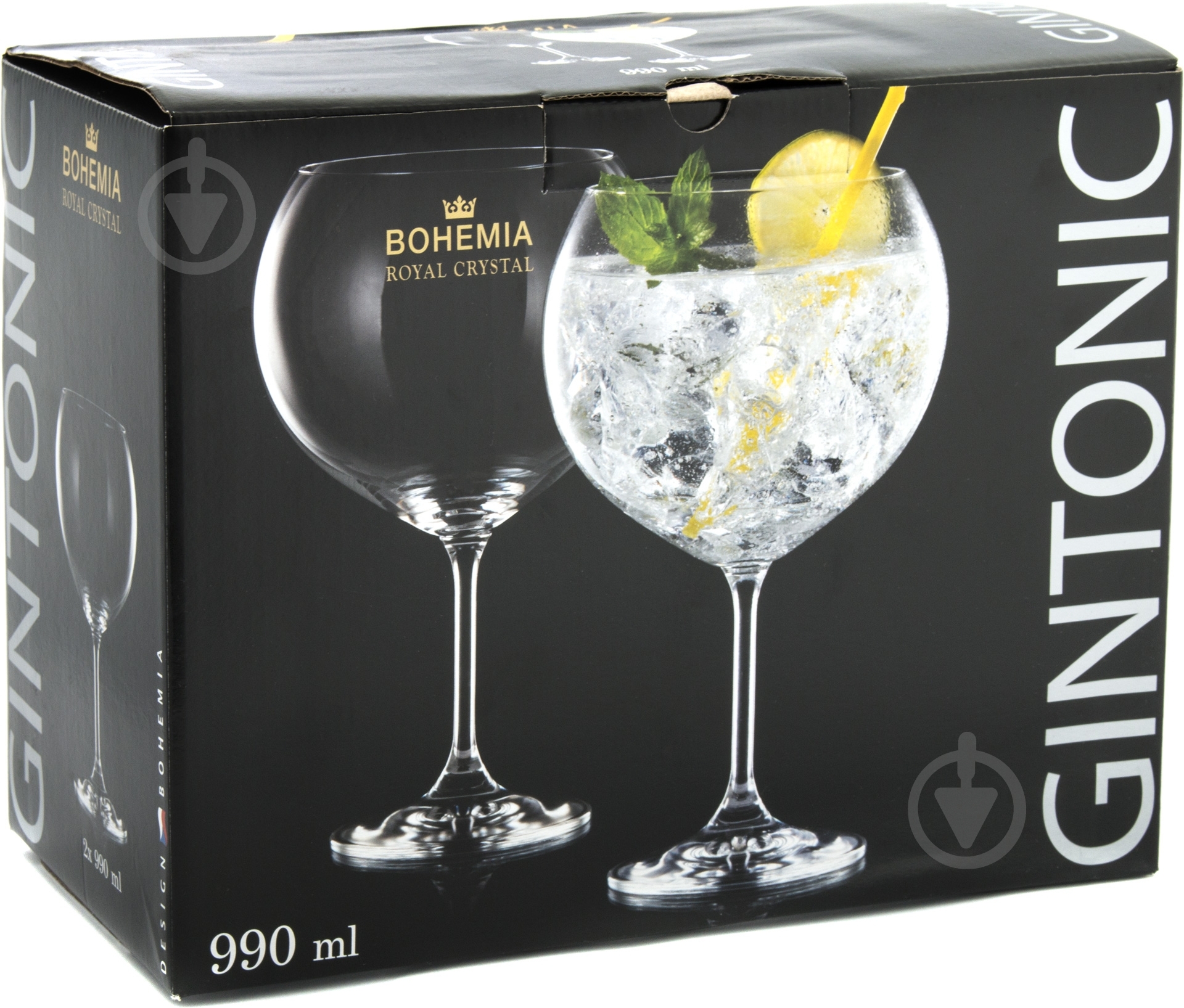 Набір бокалів для коктейлів Bohemia Gin Tonic 990 мл 2 шт. - фото 2