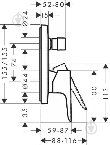 Душевая система Hansgrohe Talis E 71745111 - фото 3