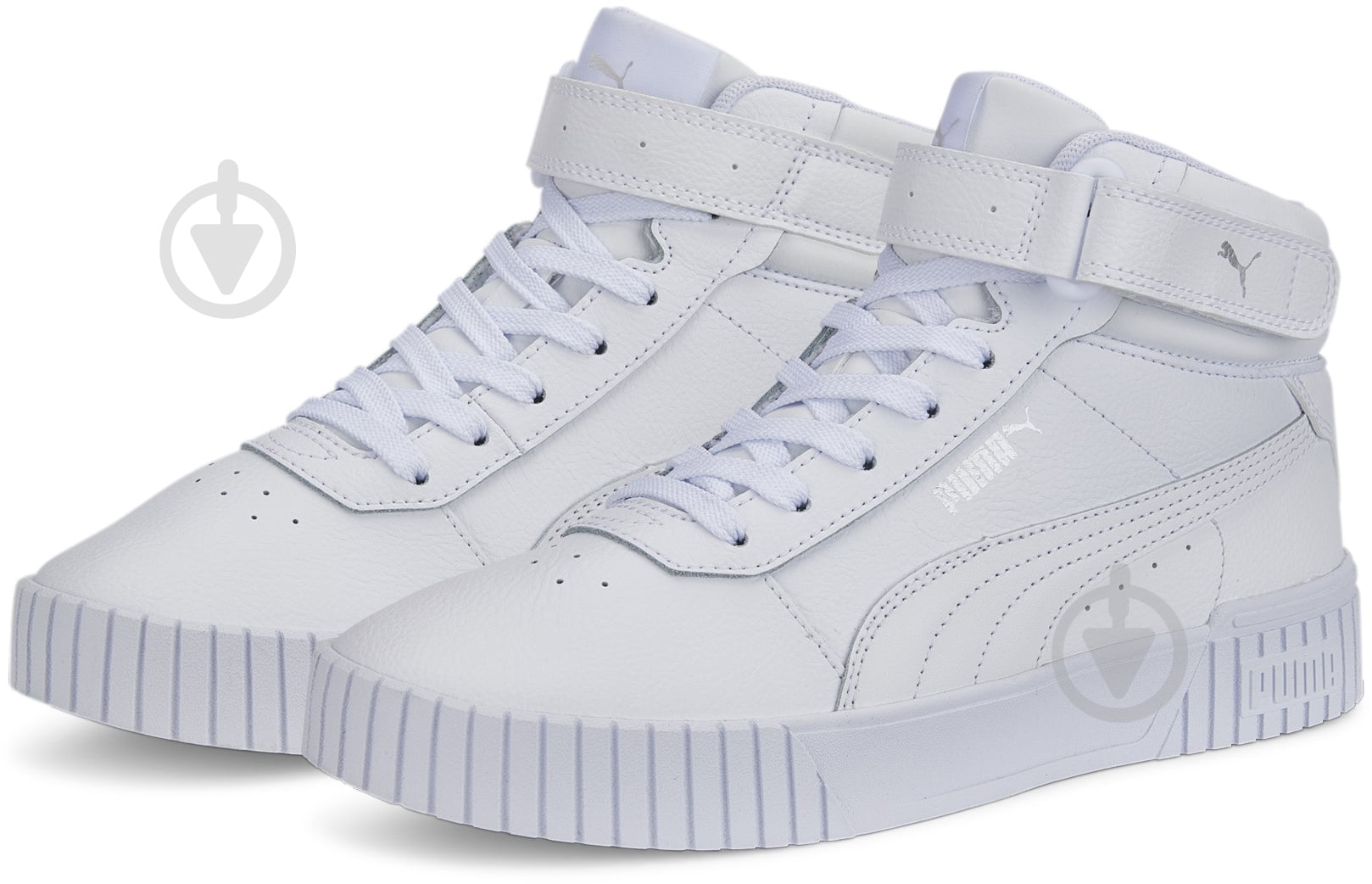 Кросівки жіночі демісезонні Puma CARINA 2.0 MID 38585102 р.39 білі - фото 3