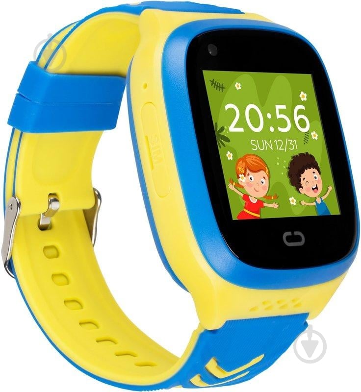 Смарт-годинник дитячий Gelius GPS/4G (IP67) yellow/blue (GP-PK006) - фото 7