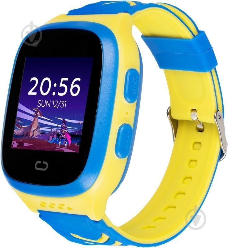 Смарт-годинник дитячий Gelius GPS/4G (IP67) yellow/blue (GP-PK006) - фото 3