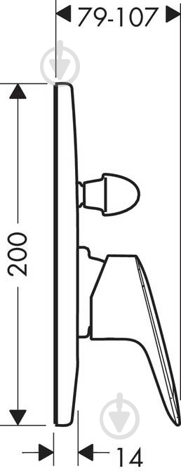 Смеситель для ванны Hansgrohe Logis 71409000 - фото 2