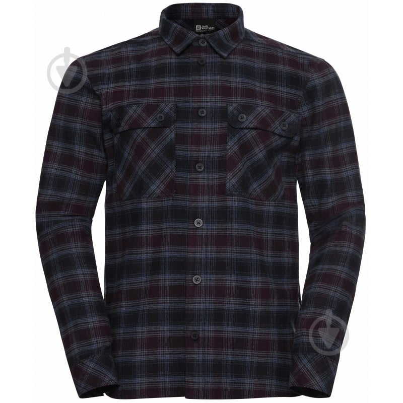 Рубашка Jack Wolfskin BAJA FLANNEL SHIRT M A65028_T0003 р. S сливовый - фото 4 Рубашка Jack Wolfskin BAJA FLANNEL SHIRT M A65028_T0003 р. S сливовый - фото 4