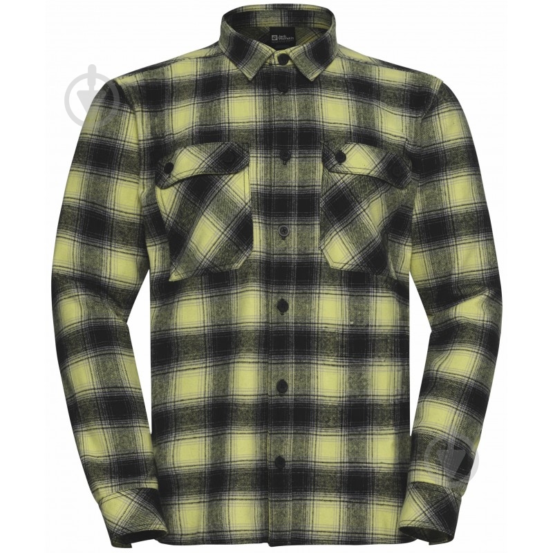 Рубашка Jack Wolfskin BAJA FLANNEL SHIRT M A65028_T0326 р. L желтый с черным - фото 3 Рубашка Jack Wolfskin BAJA FLANNEL SHIRT M A65028_T0326 р. L желтый с черным - фото 3